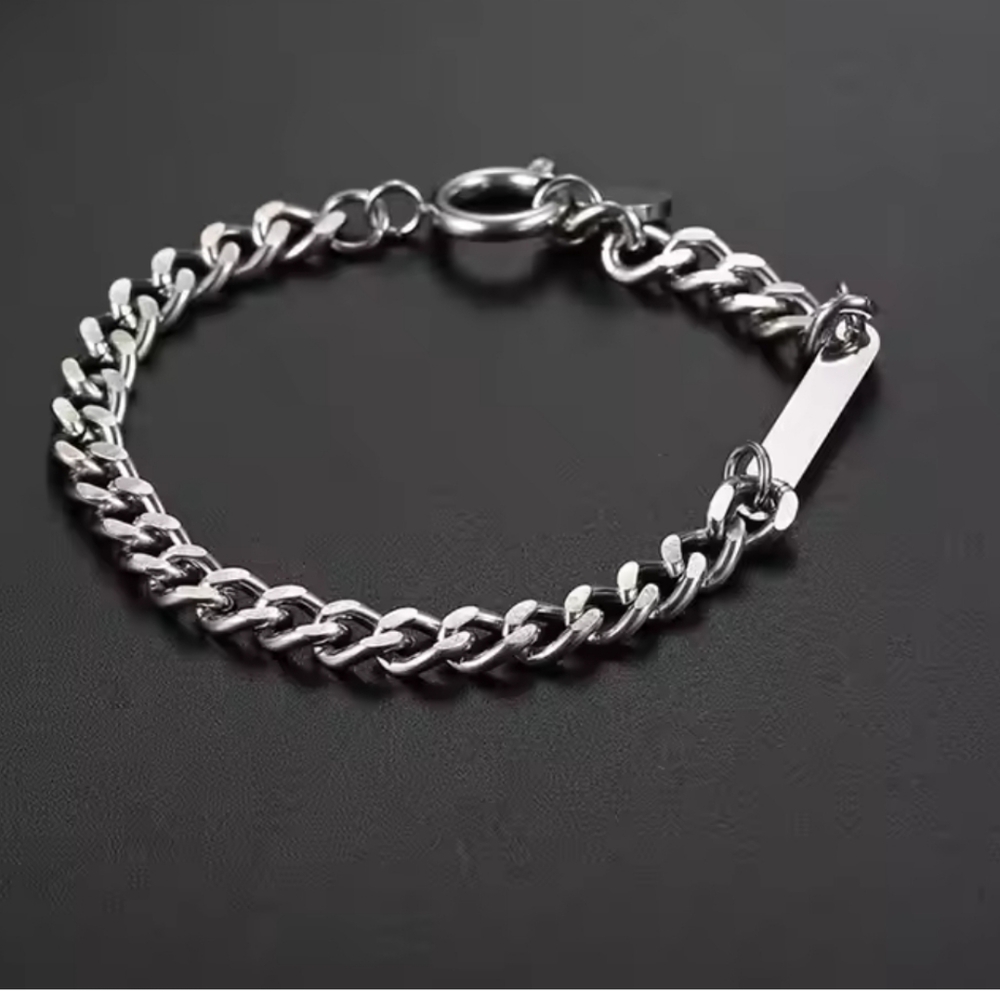 Stainless steel Cuban Chain Bracelet - Picture 2 of 7